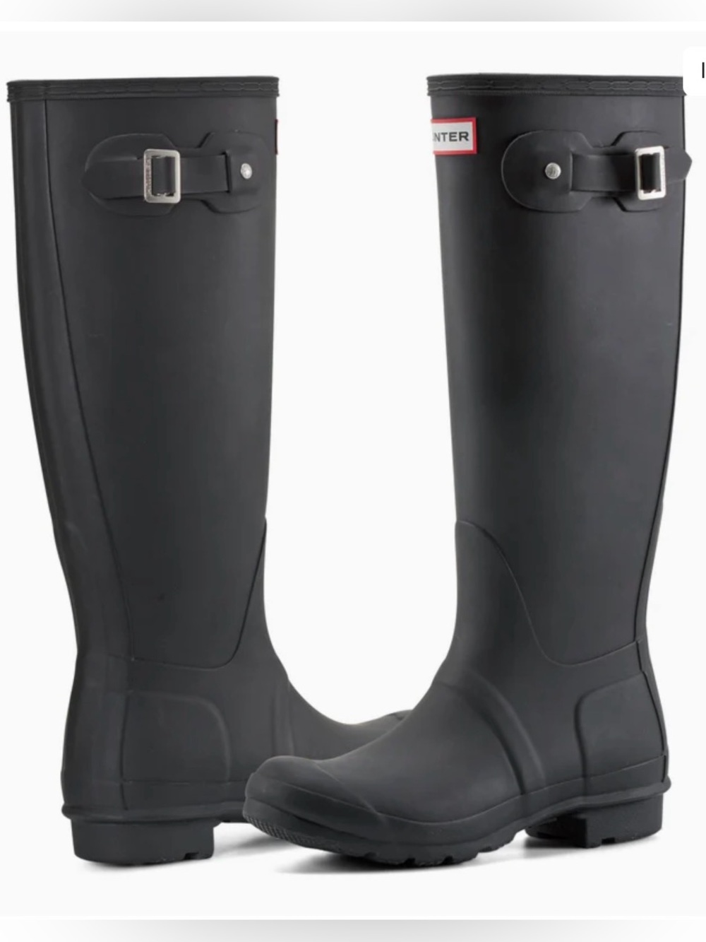 NWT Hunter Women's Original Tall Rain Boots, Black, 8M
